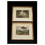 Framed Coastal Harbor Photograph