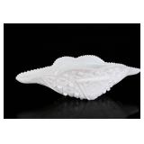 Anchor Hocking Milk Glass Pedestal Bowls, Pair