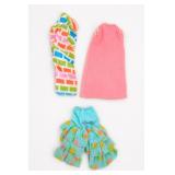 Barbie Doll Clothing Lot Floral Dress Stockings