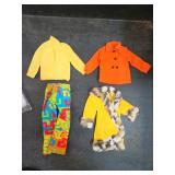 Mattel Ken Doll Clothing Set, Blue Coat & Outfits