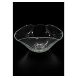 Indiana Glass Clear Wavy Square Serving Bowl