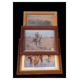 Frederic Remington Framed Western Print Set
