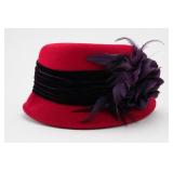 Something Special 100% Wool Feathered Hat