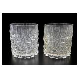 Whitefriars Glacier Pattern Plastic Tumblers, Pair