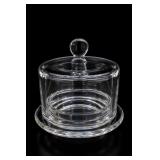 Clear Glass Butter Cloche Covered Dish