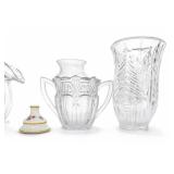 EAPG Glass Pitchers Pair