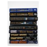 David Baldacci & Stuart Woods 9 Hardcover Books