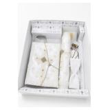 Baptism Candle Set With Rosary, Book & Ornaments
