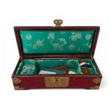 Texas License Memorabilia In Decorated Case