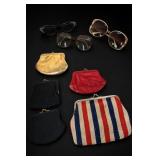 Vintage Coin Purses & Eyeglasses, 8-Piece Lot