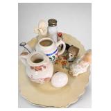 Mixed Decorative Figurines, Pitchers & Dish
