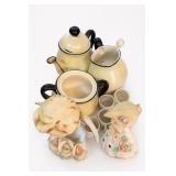 Vintage Ceramic Tea Set And Figurines Lot