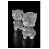 Clear Acrylic Cat Salt & Pepper Shakers