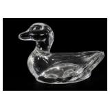 Princess House Crystal Duck Figurine Paperweight