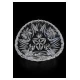 Hazel-Atlas Cut Glass Three-Footed Bowl