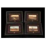Signed Autumn Landscape Painting In Frame