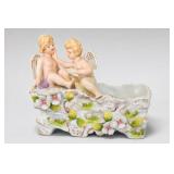 Lefton August Boy & Dog Figurine, Angel Box