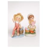 Pair of Red Cardinal Bird Figurines