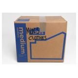 Mixed Clothes In Medium Moving Box, 3 Cu Ft