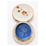 3 Numbered Collector Plates: Katie, Gift, Wedding