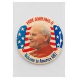 Pope John Paul II 1987 Welcome To America Pin