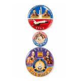 NASA Columbia STS-1 Apollo XI STS-3 Pinback Set