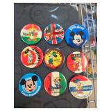 9-Pc Disney EPCOT World Showcase Button Set