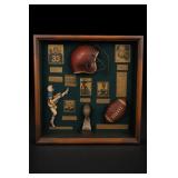 1937 Washington Redskins Sammy Baugh Shadow Box