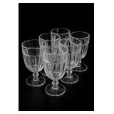 6Pc Libbey Gibraltar Duratuff Goblets