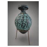 Ancient Style Greek Harvester Vase Minoan Rhyton