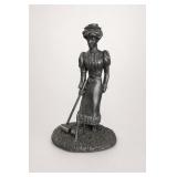 The Franklin Mint The Gibson Girl Pewter Figure