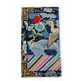 Chinese Embroidered Crane Rank Badge Textile