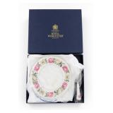 Royal Worcester Floral Plate & Server Set