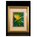 Signed Wagstaff Bird Of Paradise Framed Artwork