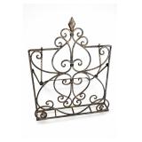 Fleur De Lis Wrought Iron Cookbook Stand