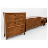 Wood Bedroom Furniture Set: Dresser Nightstands