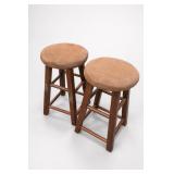Wooden Upholstered Stools