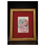 Maud Humphrey Little Miss Muffet Framed Art