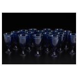 Noritake Sweet Swirl Blue Goblet Set, 15