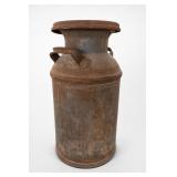 Vintage Metal Milk Can With Handles