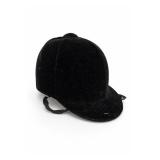 Black Velvet Equestrian Hunt Cap Size 6 1/2