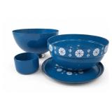 Catherine Holm Blue Bowl Plate & Cup Set