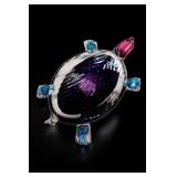 Siro Art Glass Turtle Sculpture Signed