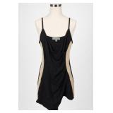 Almost Famous Black Spaghetti Strap Dress Med