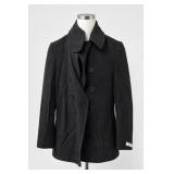 Calvin Klein Black Wool Blend Peacoat Size 2