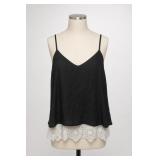 rue21 XS Black Camisole With Lace Trim
