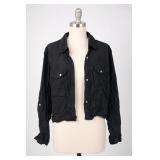Wet Seal Black Nylon Jacket Small