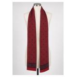 Geoffrey Beene Red Patterned Scarf