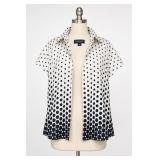 Jones New York Signature Polka Dot Blouse L/G