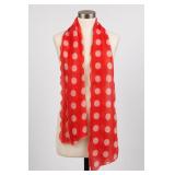 Red Polka Dot Scarf